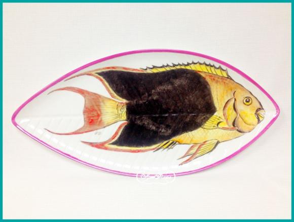 Тарелка " Рыба " № 3 , 20 х 42 см