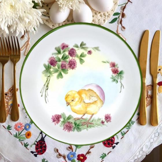 весенняя роспись тарелка
